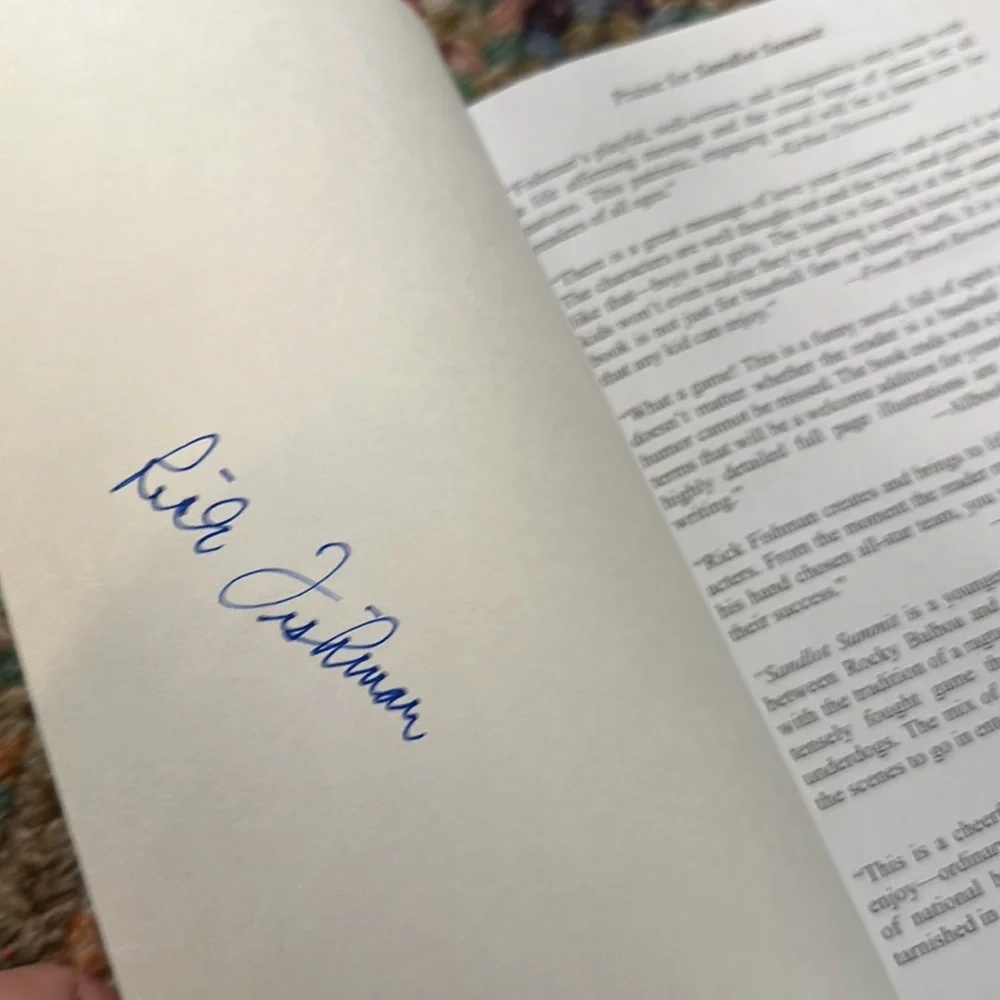 Sandlot Summit by Rick Fishman AUTOGRAPHED Signed‎